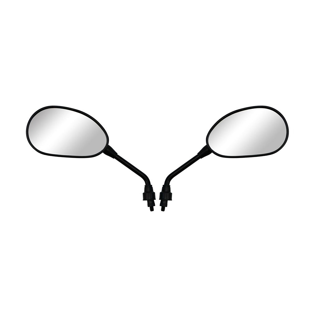 hendler mirrors left right 8mm black rectangle sports long stem