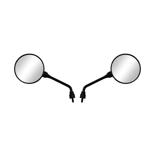 hendler mirrors left right 8mm black round large head with short stem