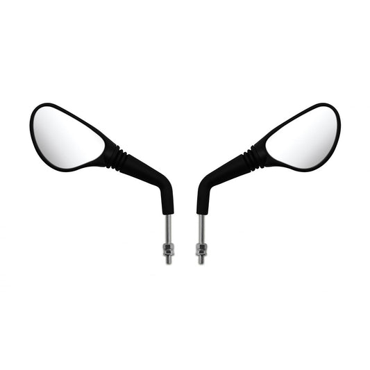 hendler mirrors left right 8mm black rounded peugeot speedfight small head e marked