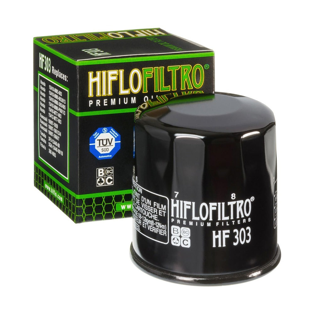 hiflo oil filter honda small canister 500cc to 1500cc 87 03 kawasaki 500cc to 2000cc yamaha 500cc to 1900cc black oil filter