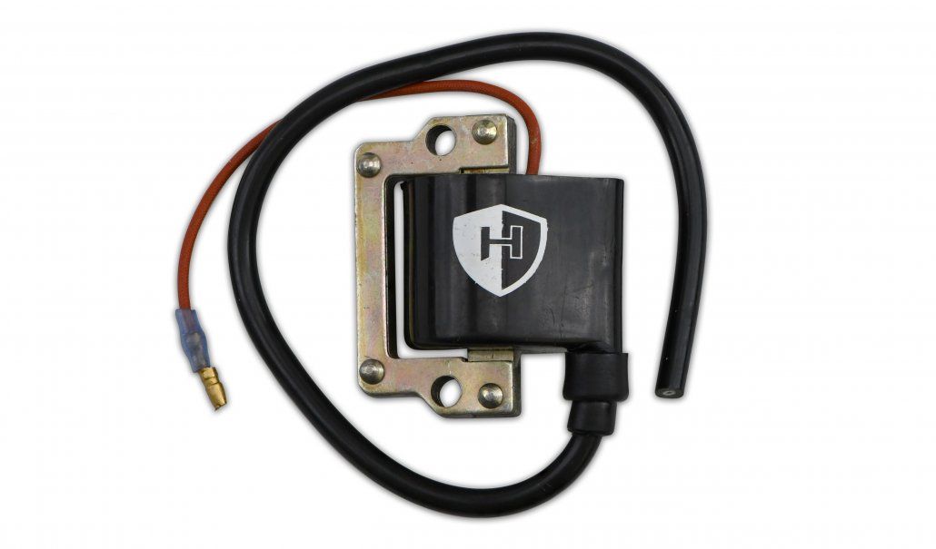 ignition coil 6v ac single wire 55mm centres p 0.95oh s 6.71koh 1