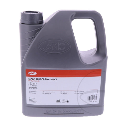 jmc maxx 4 stroke semi synthetic 20w 50 engine oil 4 litres