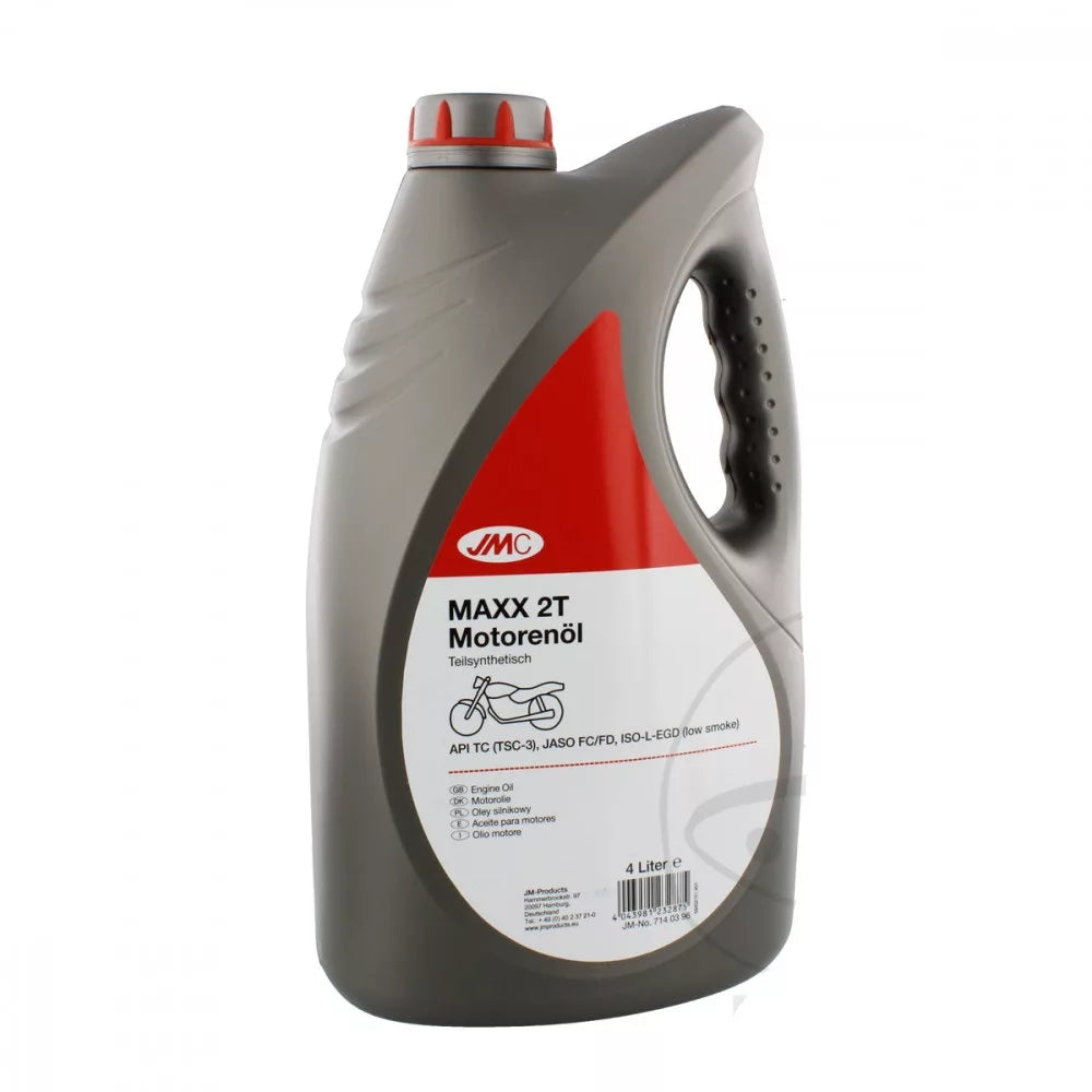 jmc maxx semi synthetic 2 stroke engine oil 4 litres 1