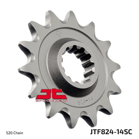 JT Front Sprocket Husqvarna 250 TC 02-03, 450 TC 02-10, 510 TC 05-10, 610 TC 99-00 (Self Cleaning)