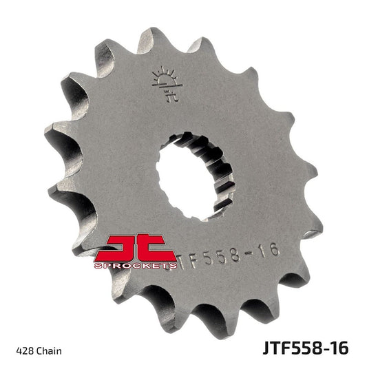 JT Front Sprocket Kawasaki BX125 Ninja 19-23, Z125 19-23, Yamaha DT125R 90-06