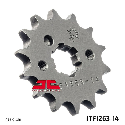 JT Front Sprocket Kawasaki KH100 76-77, Rieju 125 RS2 06-10, Yamaha SR125 80-03