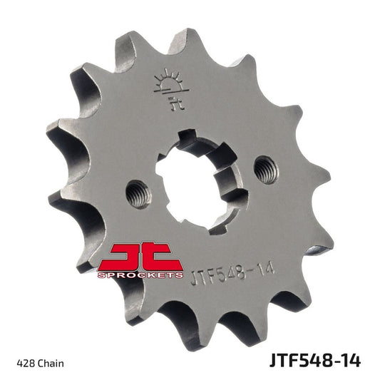 JT Front Sprocket Yamaha XT125R 08-11, XT125X 08-11, YBR125 07-15, YBR125 Custom 08-15