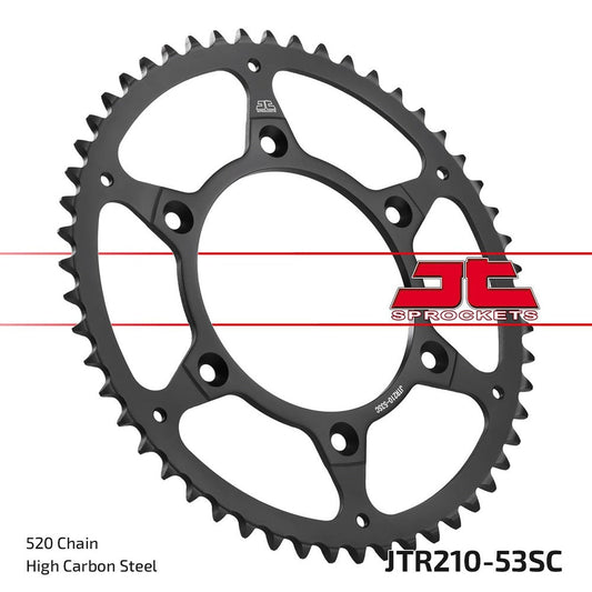 JT Rear Sprocket Honda CR250R 87, CR250R 90-91, CRF250X 04-17 (Self Cleaning)