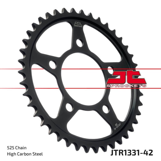 JT Rear Sprocket Honda CRF1000 Africa Twin 16-19, CRF1100 Africa Twin 20-22 (Black Zinc)