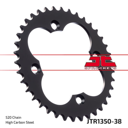 JT Rear Sprocket Honda TRX250R 88-89, TRX250X/R 87-92, TRX300EX/X 93-09,TRX450R 04-14