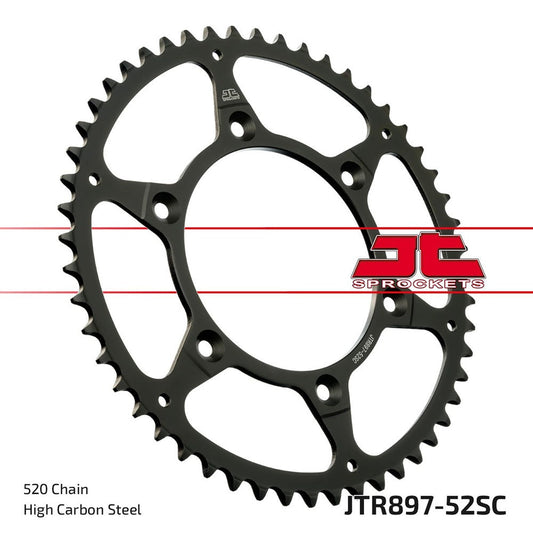 JT Rear Sprocket Husqvarna 250 FC 23, 250 FE 14-23, KTM EXC-F Enduro 14-23 (Self Cleaning)