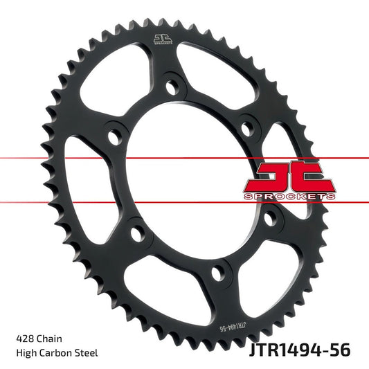 JT Rear Sprocket Kawasaki BX125 Ninja 19-23, Z125 19-23