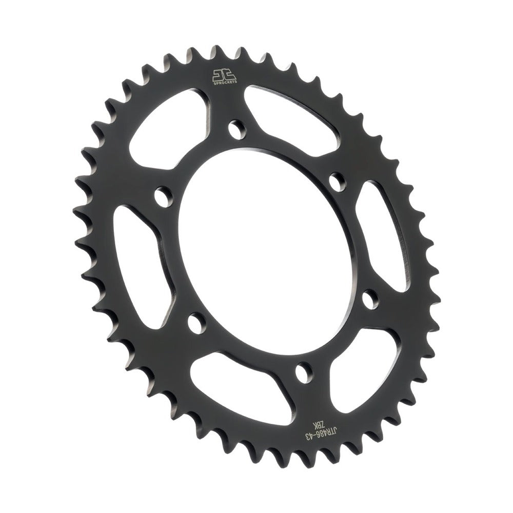 JT Rear Sprocket Kawasaki EX250 Ninja 08-12, Yamaha MT-03 16-22, YZF-R3 15-22 (Black Zinc)