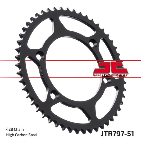 JT Rear Sprocket Kawasaki KLX125 03-06, Suzuki DR-Z125 03-21