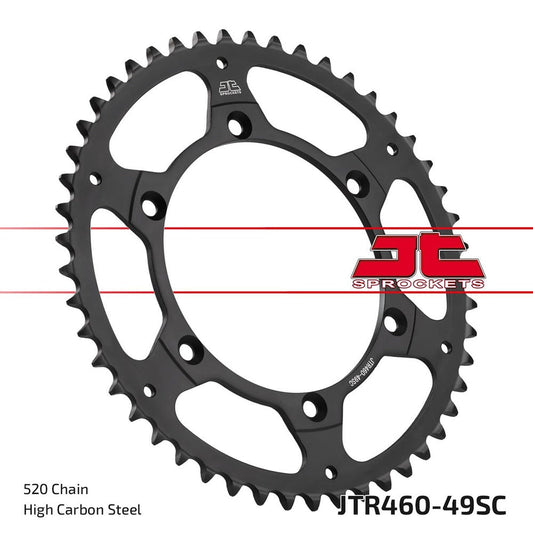 JT Rear Sprocket Kawasaki KX125 92-95, 00-02, KX250 92-05, KLX650R 93-96 (Self Cleaning)
