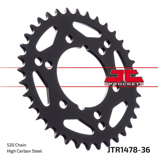 JT Rear Sprocket Polaris 250 Trail Blazer 02-03, 400 Scrambler 00-01, 500 Scrambler 00-11,