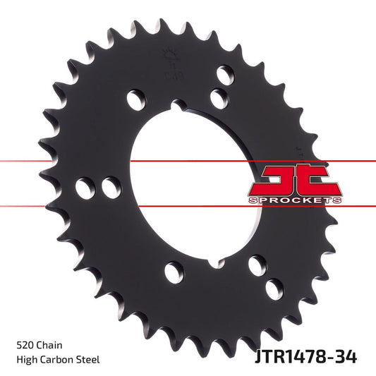 JT Rear Sprocket Polaris 250 Trail Blazer 91-92, 250 Trail Boss 91-93, 400 Xplorer 4 x 4 95-99