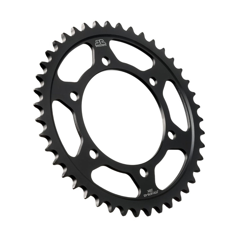 JT Rear Sprocket Suzuki GSX-R600 11-19, GSX-S750 17-22, Yamaha FZ-07 15-17, MT-07 14-22 (Black Zinc)