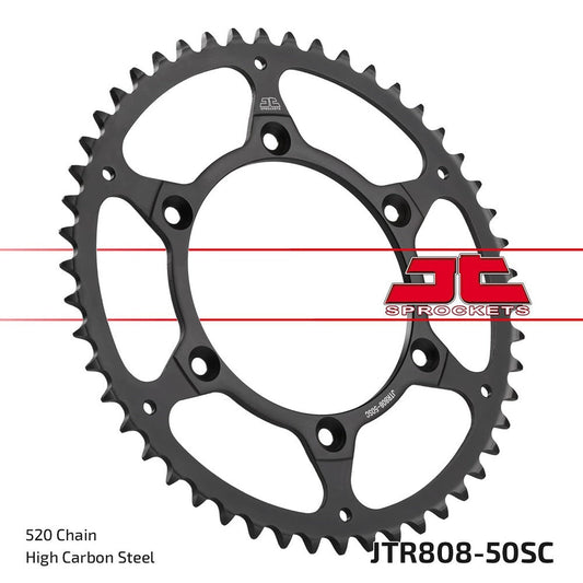 JT Rear Sprocket Suzuki RM125 97-99, RM250 81, 83, 87-88, 98, 04-11, RM-Z450 08-20 (Self Cleaning)