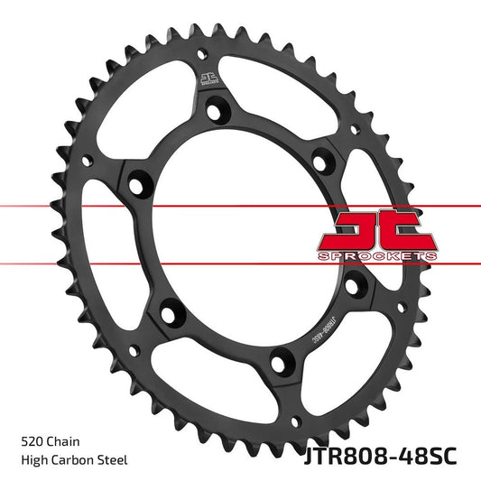 JT Rear Sprocket Suzuki RM250 00-03, RM-Z250 07-09 (Self Cleaning)