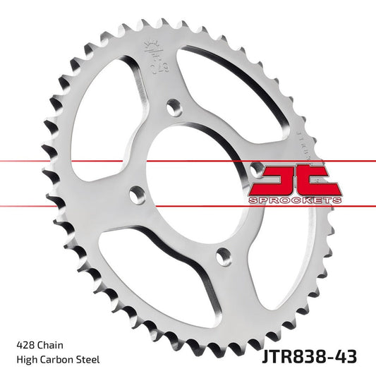JT Rear Sprocket Yamaha YBR125 Custom 08-15
