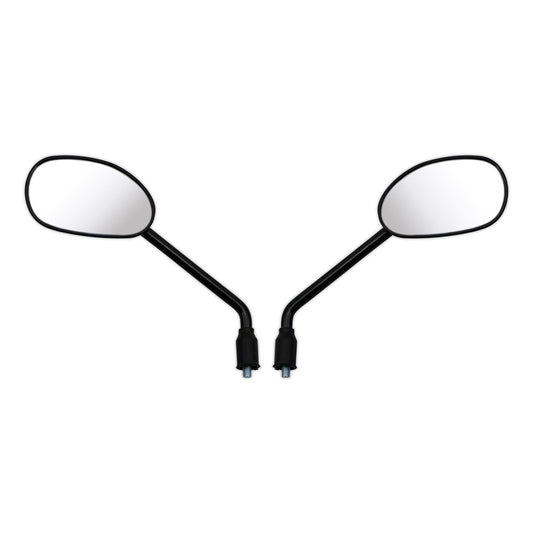 mirrors left right 10mm black rectangle for honda cbf125 2009 2012 oe ref s 88210 kwf 901 88220 kwf 901