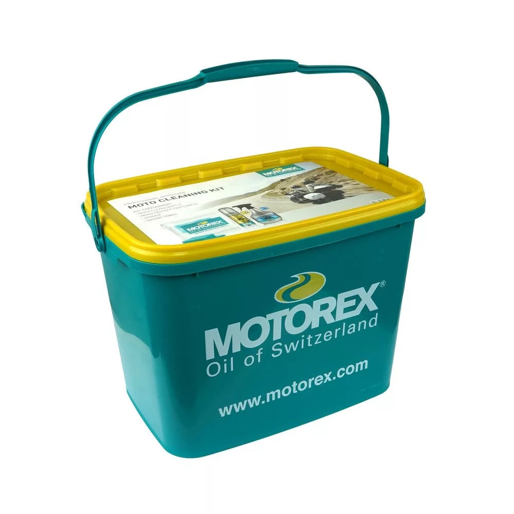 motorex motocare kit in a bucket moto clean moto protect shine sponge cloth 2 jpg