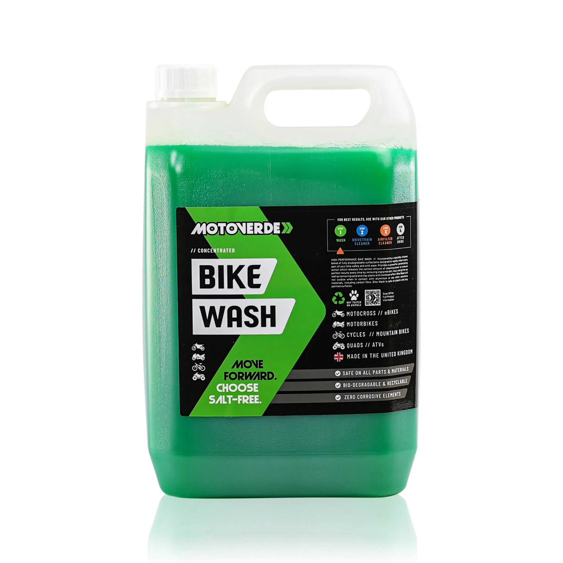 motoverde pro green bike wash concentrate refill 5 litres