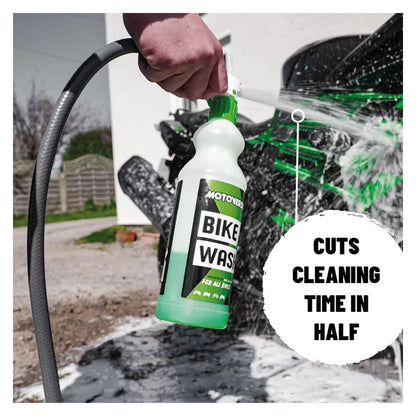 motoverde pro green bike wash concentrate with hose pipe mixer sprayer 1 litre 2 jpg
