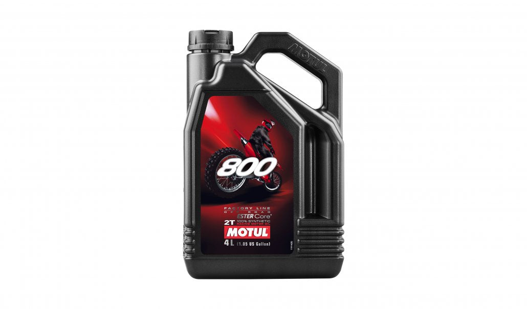 motul 800 factory line off road synthetic 2 stroke engine oil 4 litres