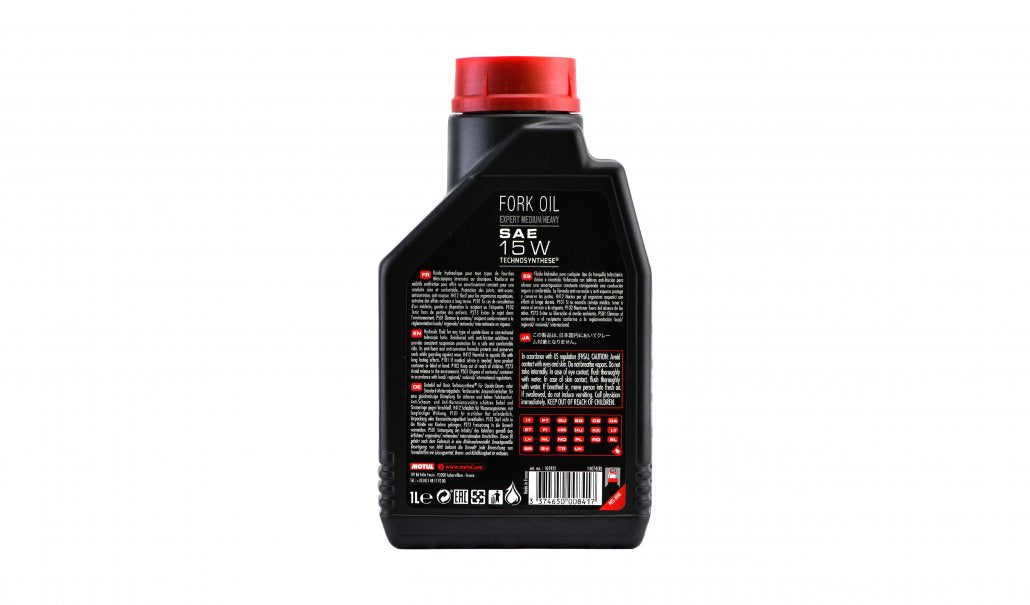 motul expert semi synthetic medium heavy fork oil 15w 1 litre 2