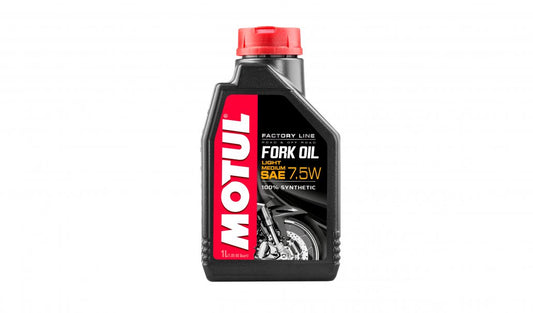 motul factory line synthetic light medium fork oil 7.5w 1 litre 1