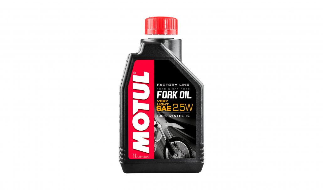 motul factory line synthetic very light fork oil 2.5w 1 litre 1