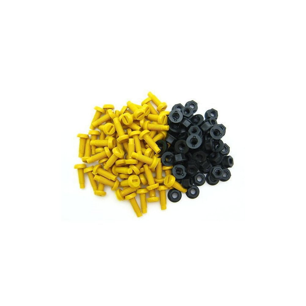 number plate bolts yellow black