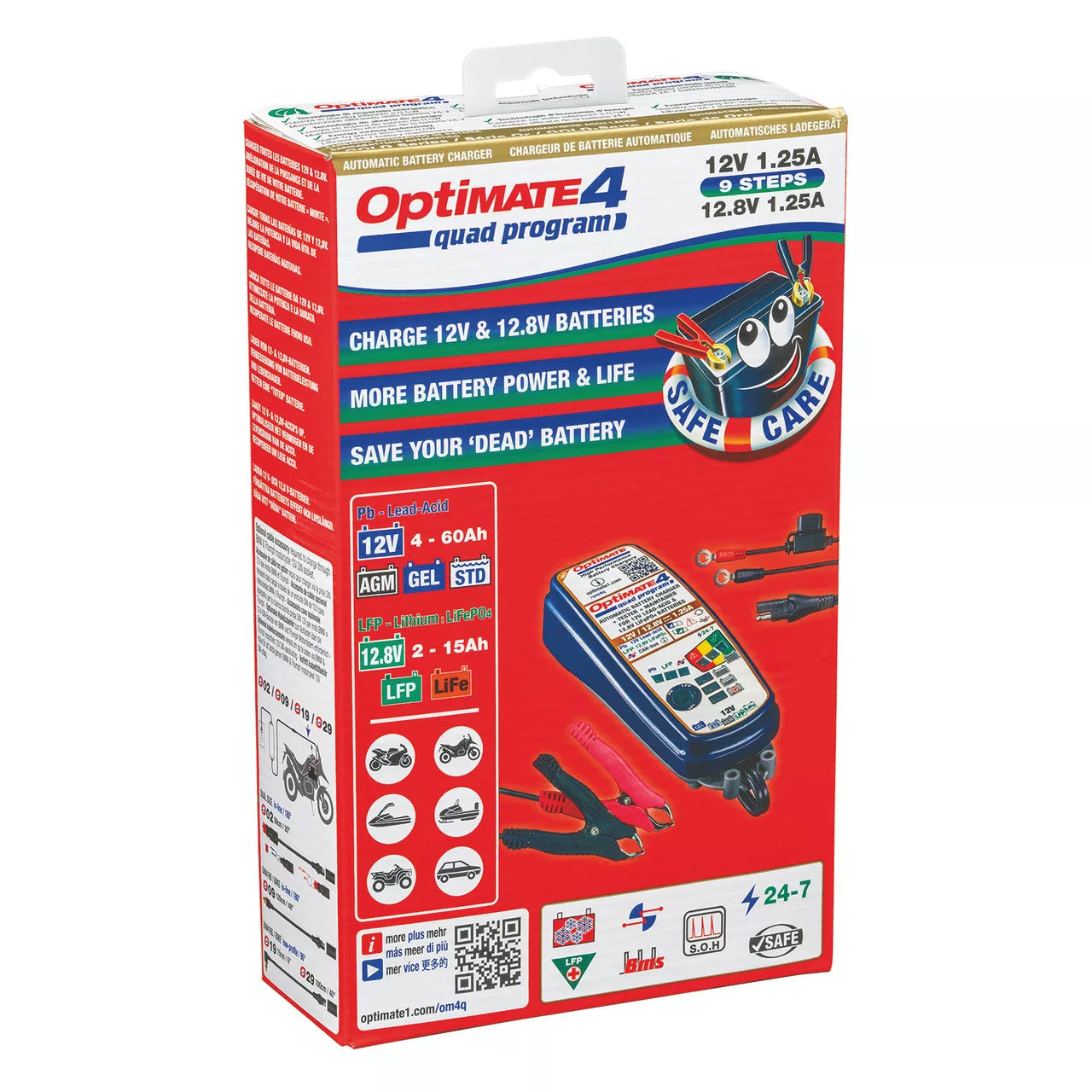 optimate 4 quad program 12v battery charger optimiser 3 jpg