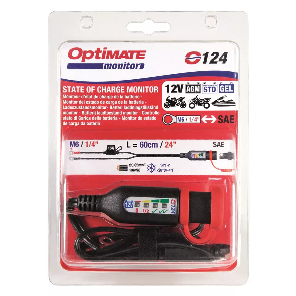 optimate o 124 led battery monitor eyelet lead 1