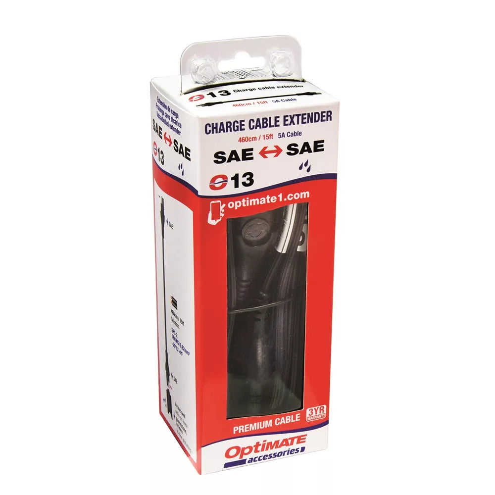 optimate o13 sae extension lead 4 6m std 1