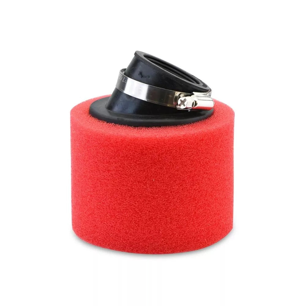 power air filter foam angled red 48mm 1