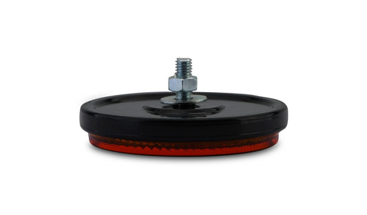 reflector orange round bolt on black rim od 60mm 2