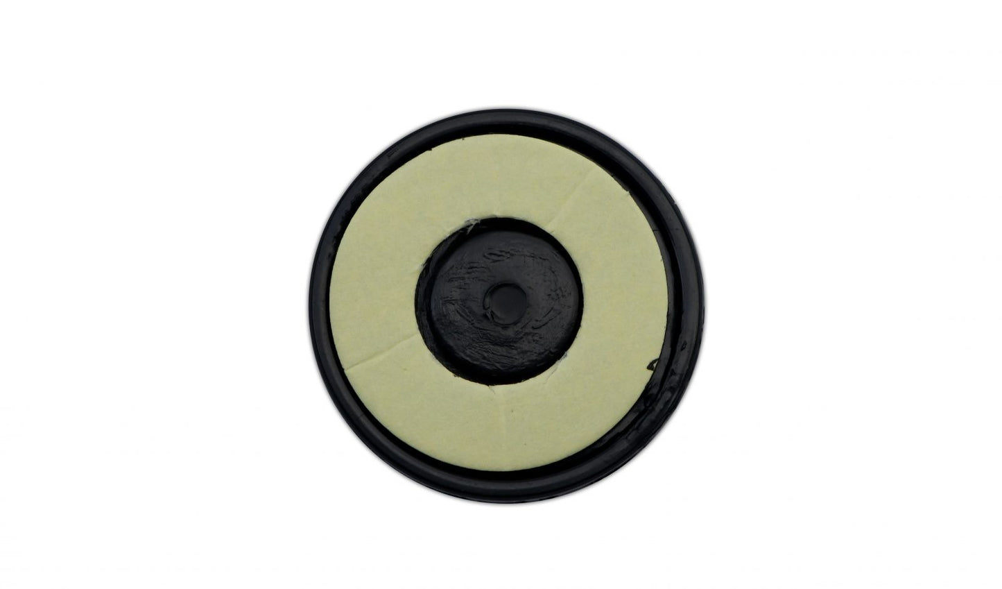 reflector orange round stick on black rim od 60mm 3