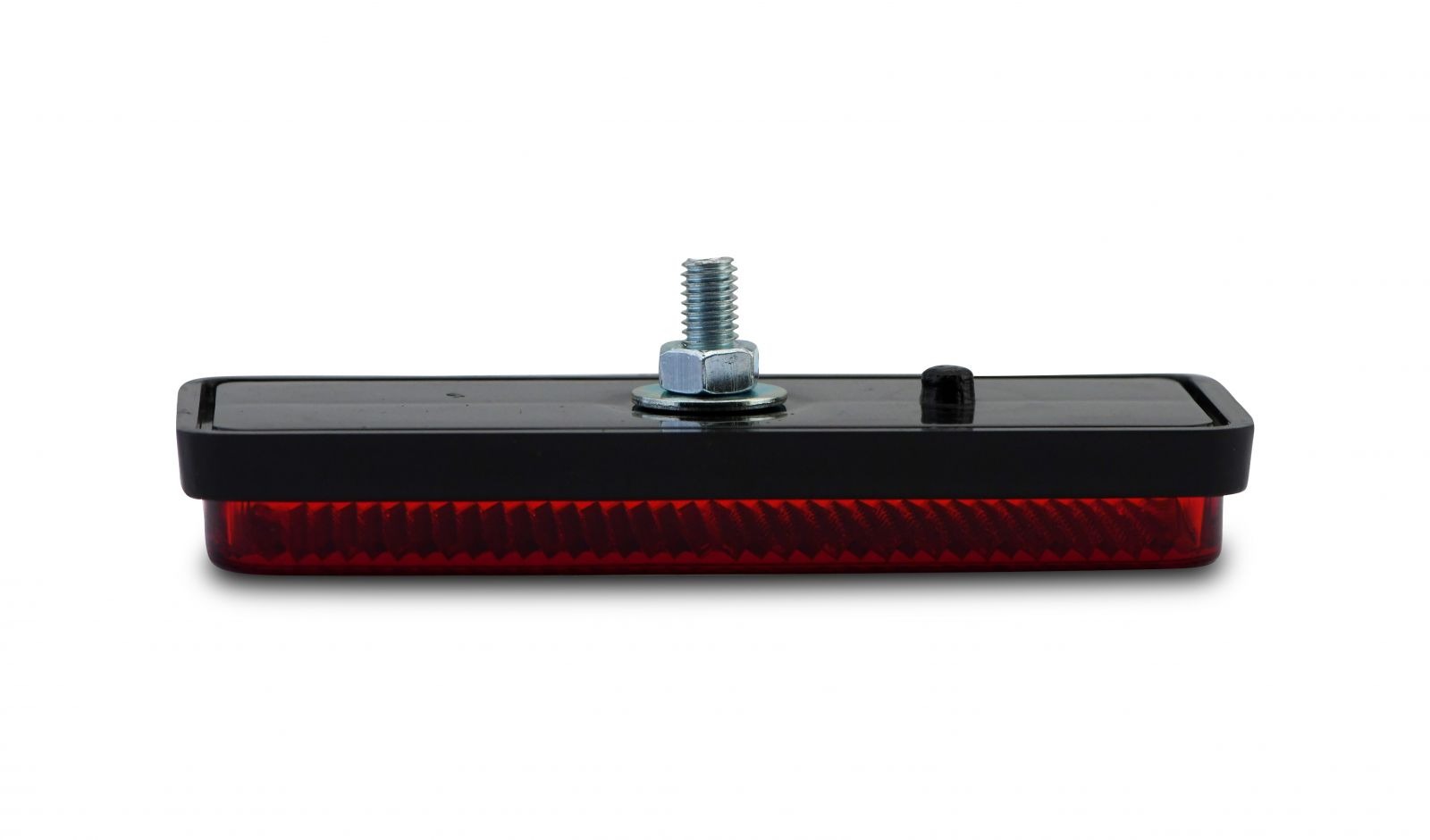 reflector red rectangle bolt on black rim 85mm x 30mm 2