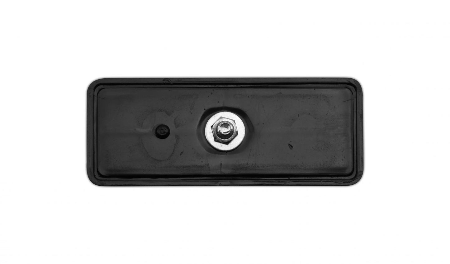 reflector red rectangle bolt on black rim 85mm x 30mm 3