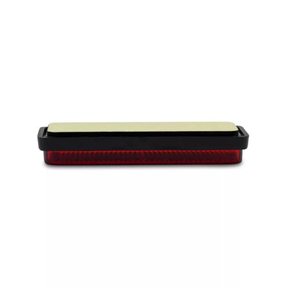 reflector red rectangle stick on black rim 85mm x 30mm 2