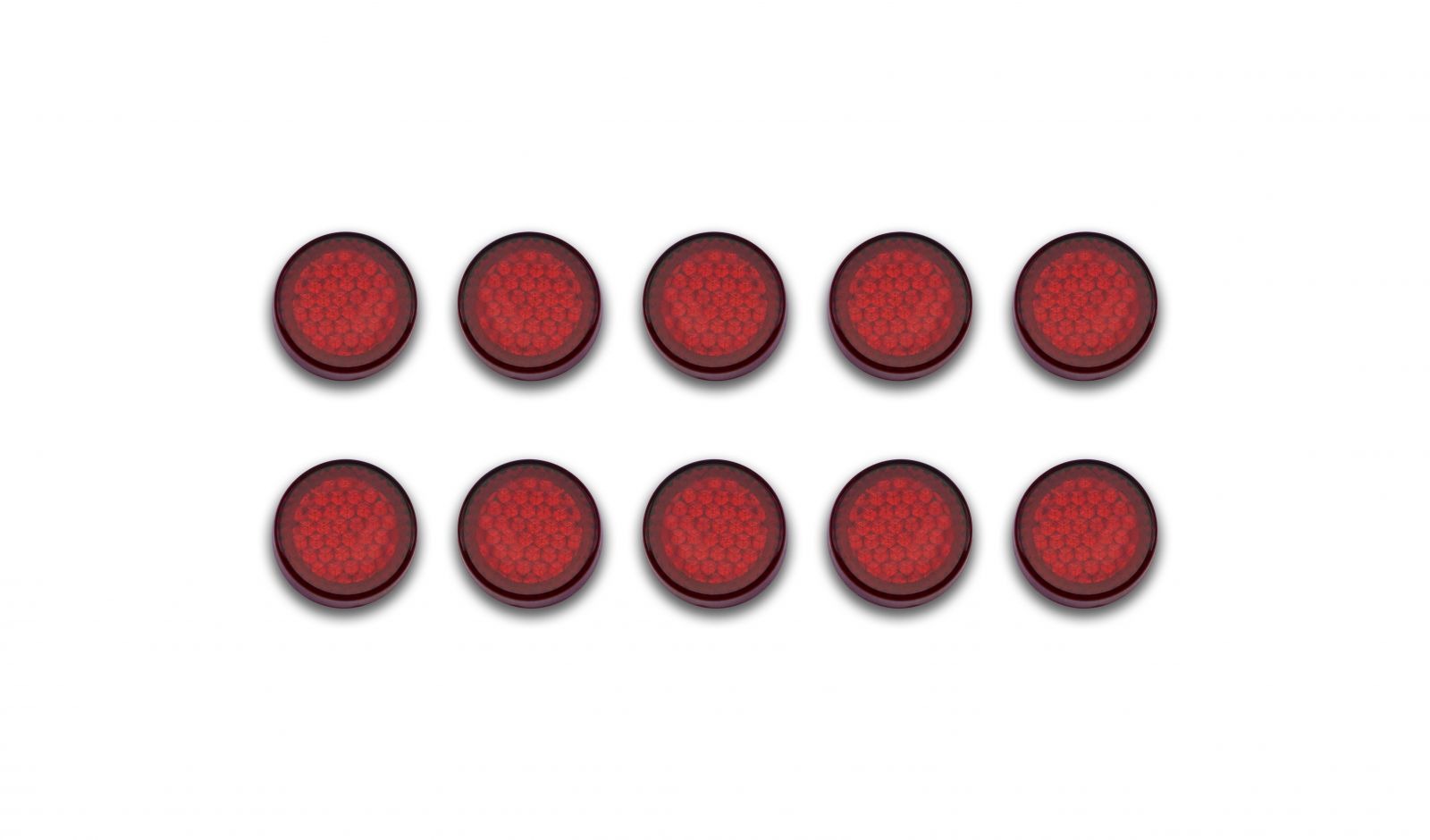 reflector red round stick on od 20mm 1