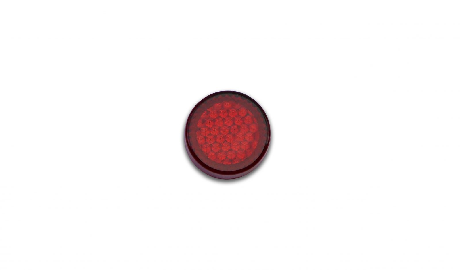 reflector red round stick on od 20mm 2
