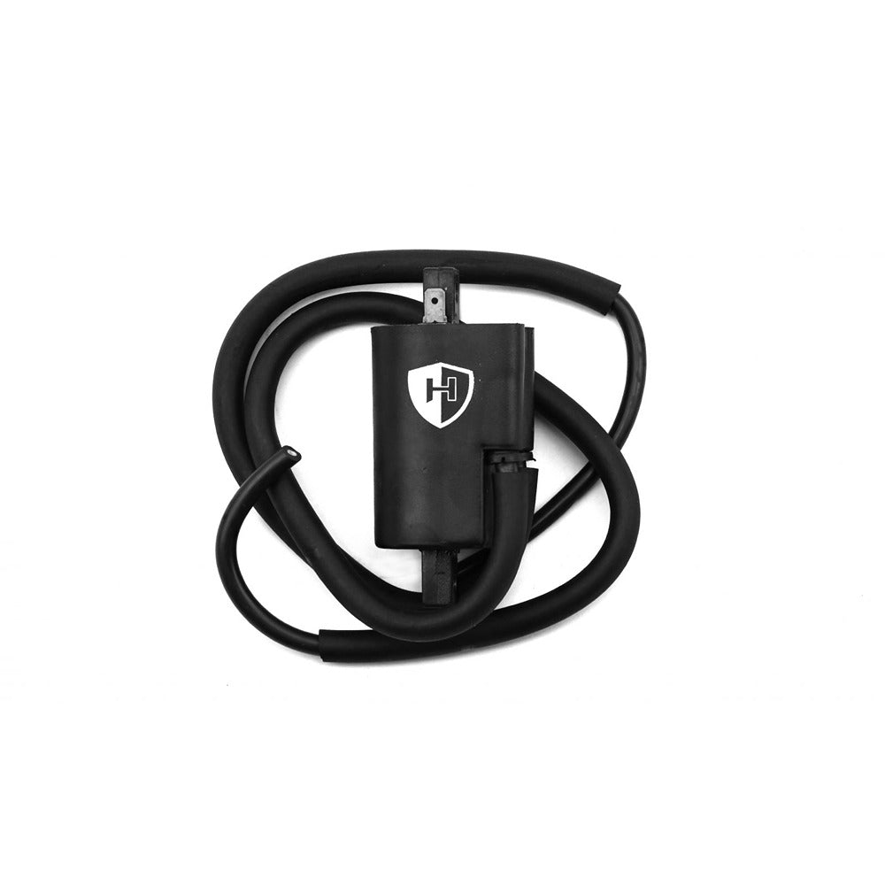 replacement ignition coil 12v cdi twin lead 2 spade late suzuki s yamaha s 90mm centres