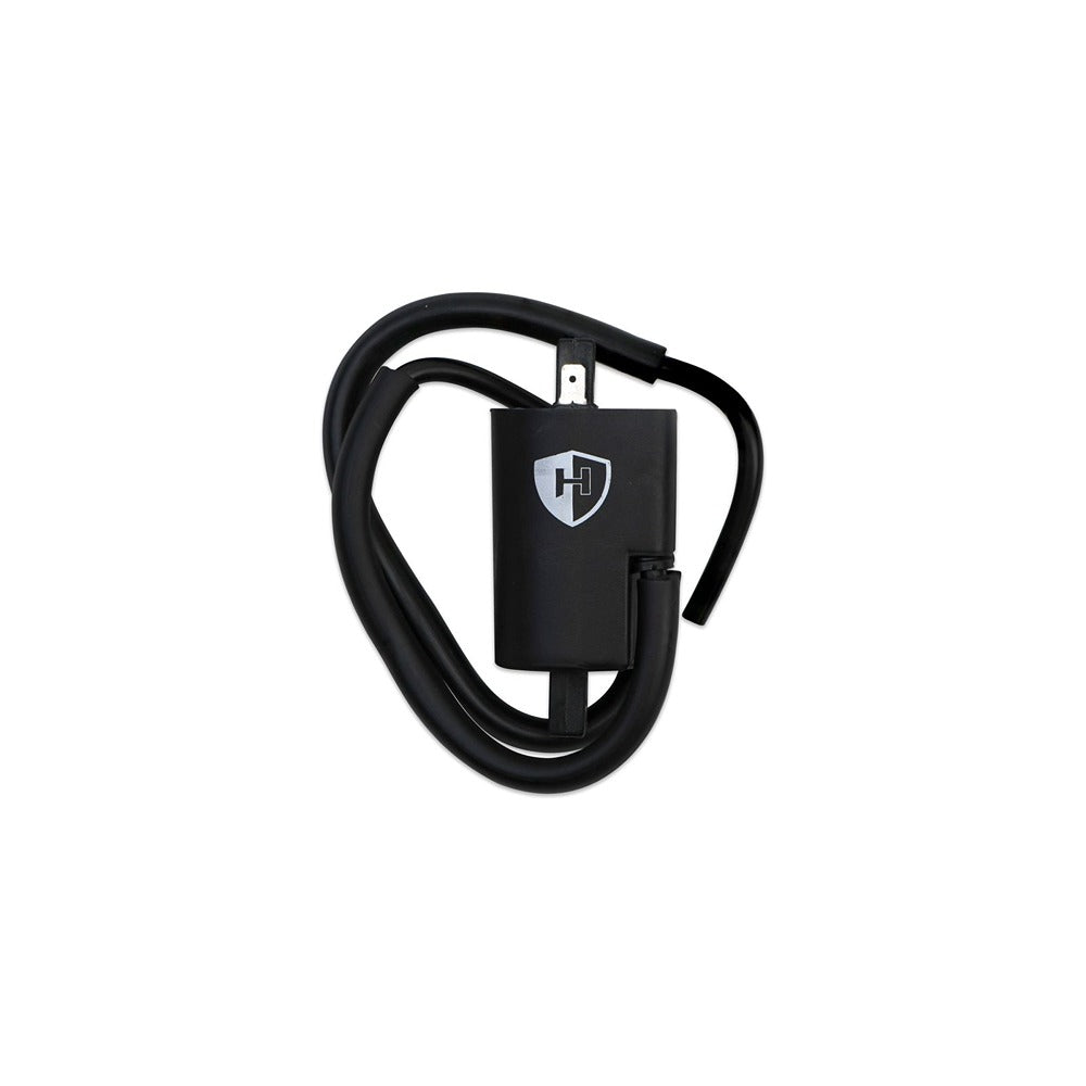 replacement ignition coil 12v cdi twin lead 2 spade yamaha s with markings on coil 20s primary 1 86 90mm centres oe ref 20s 82310 01