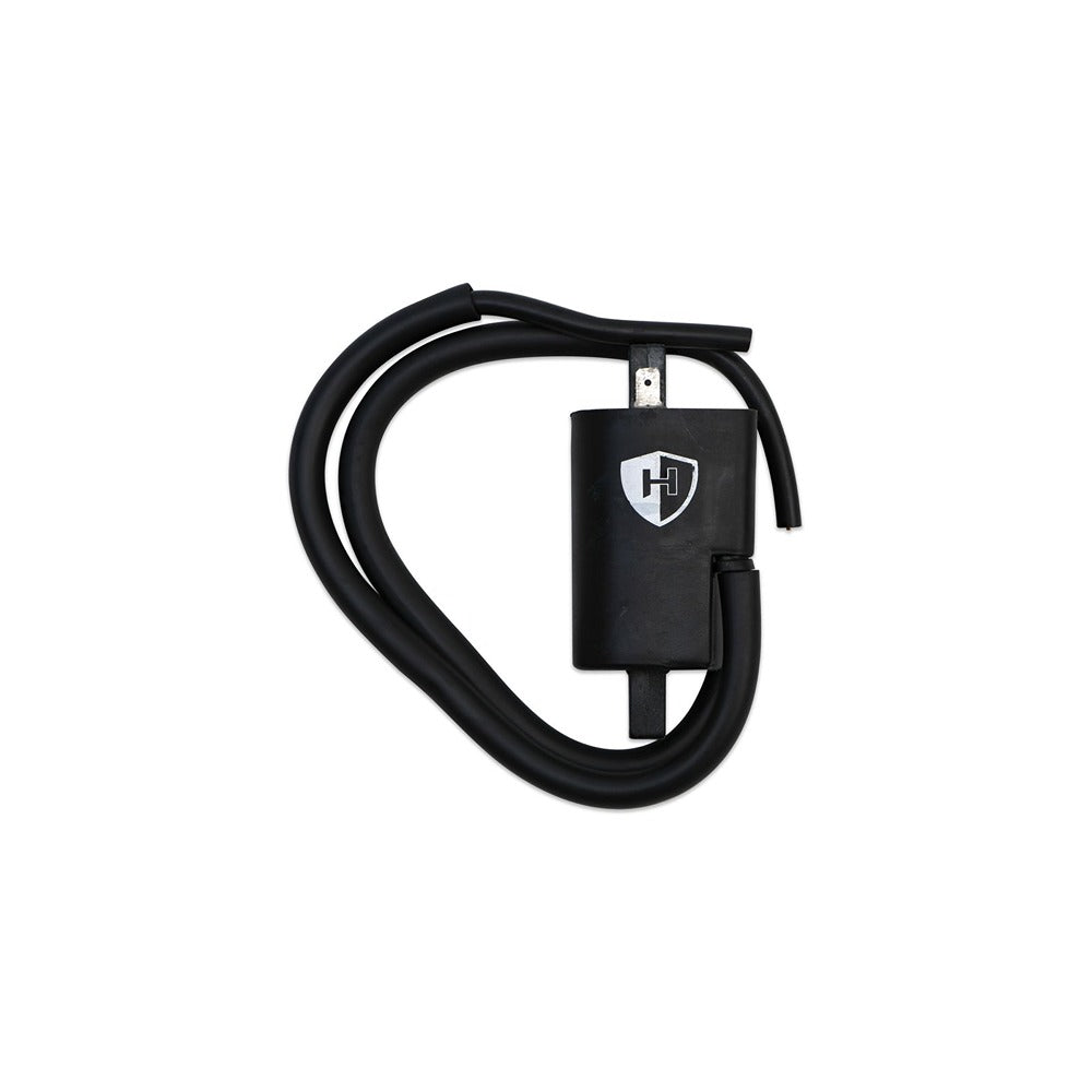 replacement ignition coil 12v cdi twin lead 2 spade yamaha s with markings on coil 4fm primary 2 40 90mm centres oe ref 4fm 82310 01