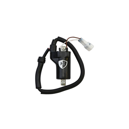 replacement ignition coil 12v royal enfield oe references 581027 b rac00156 as fitted to bullet 500 efi euro 3 2011 2016 classic 500 efi euro 3 2009 2016 electra 500 x 2005 2008 electra 500 efi 2008 2012