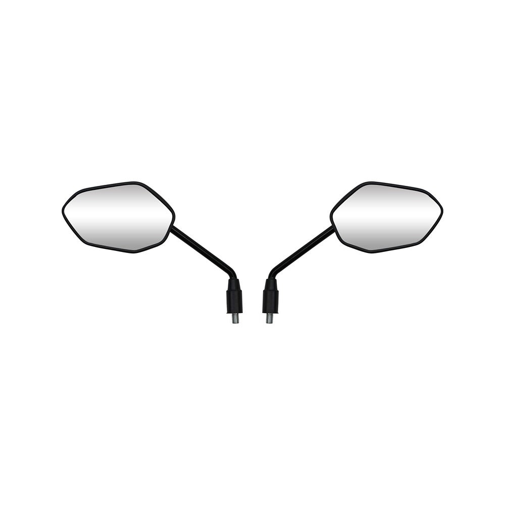 replacement mirror left right 10mm black rectangle for honda cbf125 2021 2024 oe ref s 88210 k0n e01 88220 k0n e01